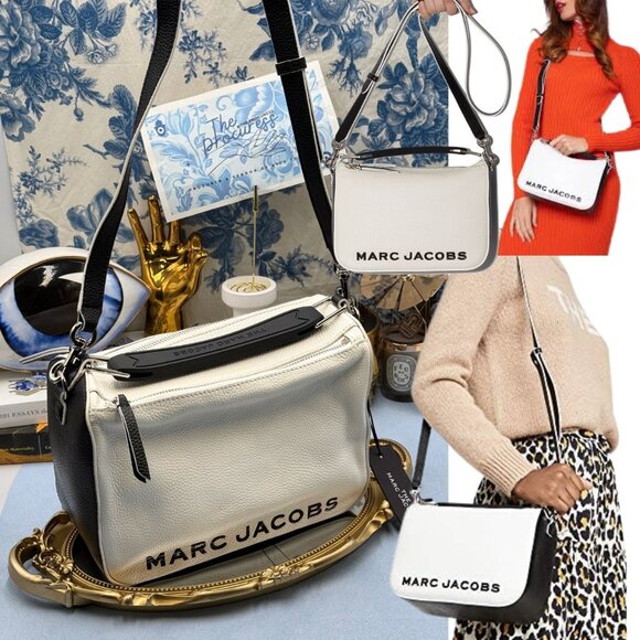 Marc Jacobs Handbags - 🆕 MARC JACOBS 🧿 NWT The Soft Box 23 - Black & White Leather